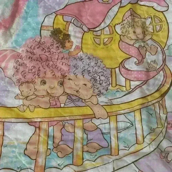 Vintage 80s Hugga Bunch Crib Blanket - Picture 6 of 12